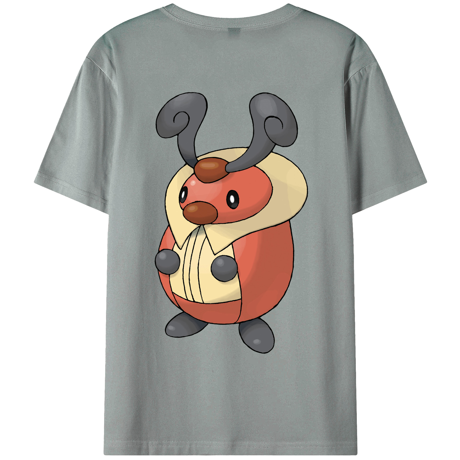 （画像用） ポケットモンスター Pokémon 綿100％ メンズ半袖Tシャツ（バックプリント） 通気性